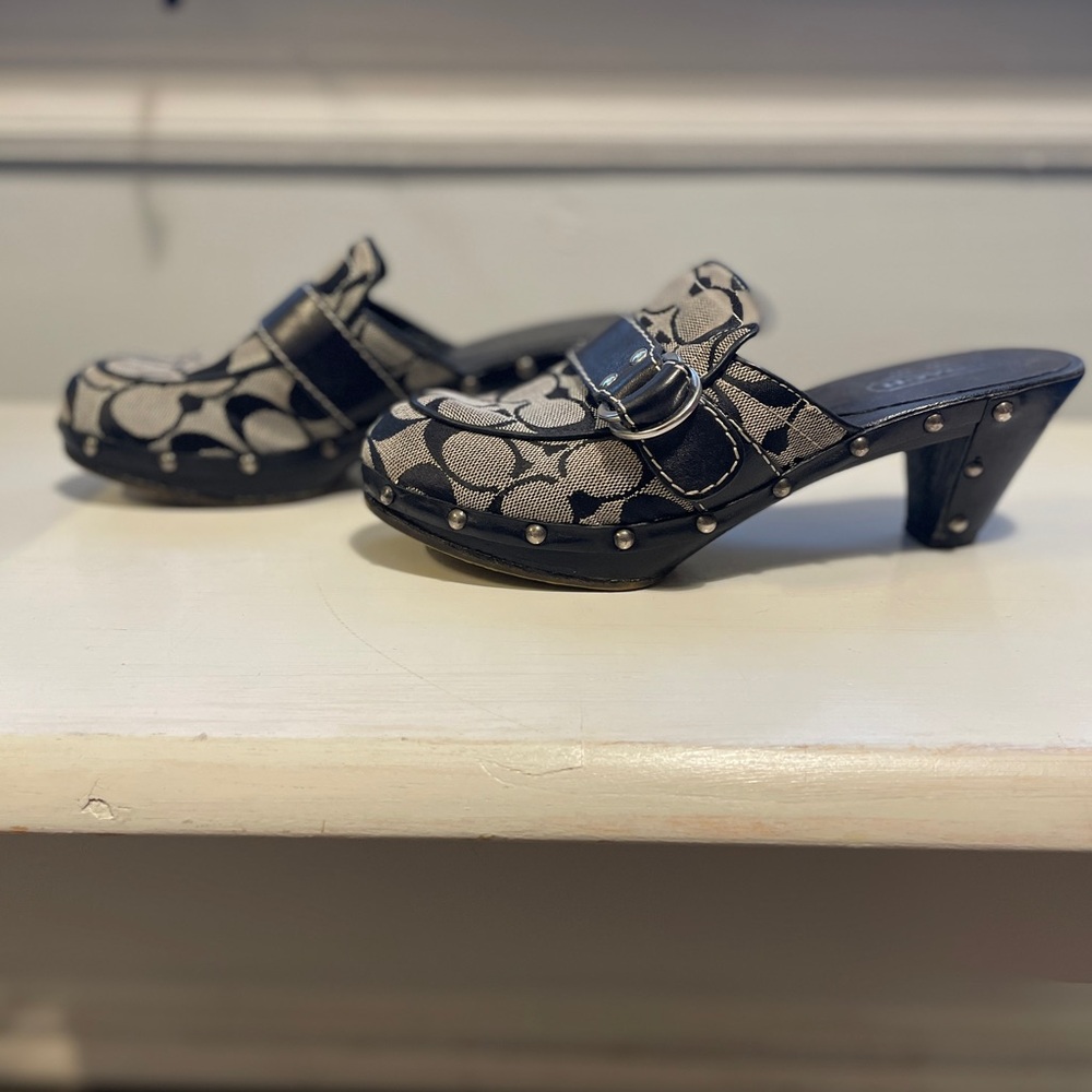 Coach clogs made in Italy size 7.5
